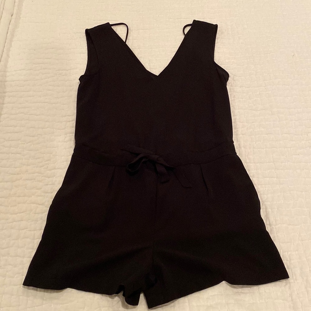 Zara Basics Black Romper